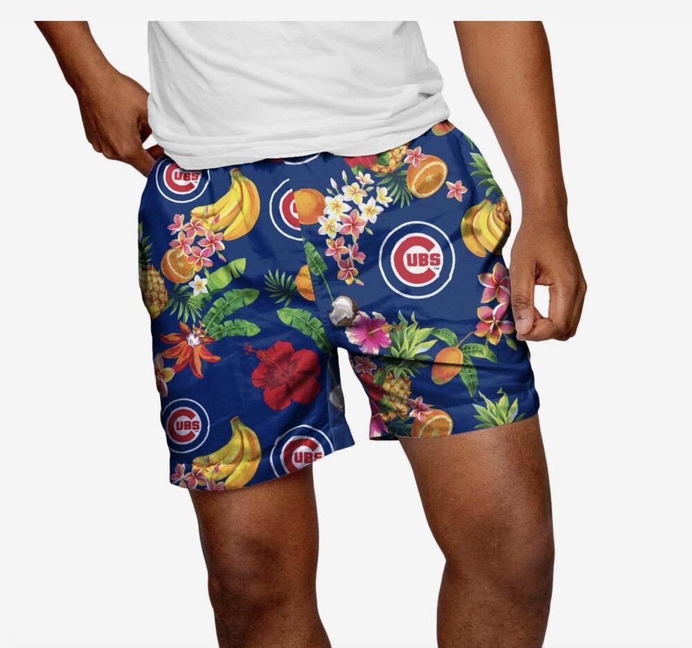 Chicago cubs Friuit Life Swim Trunks 5.5” men's Small ￼Foco